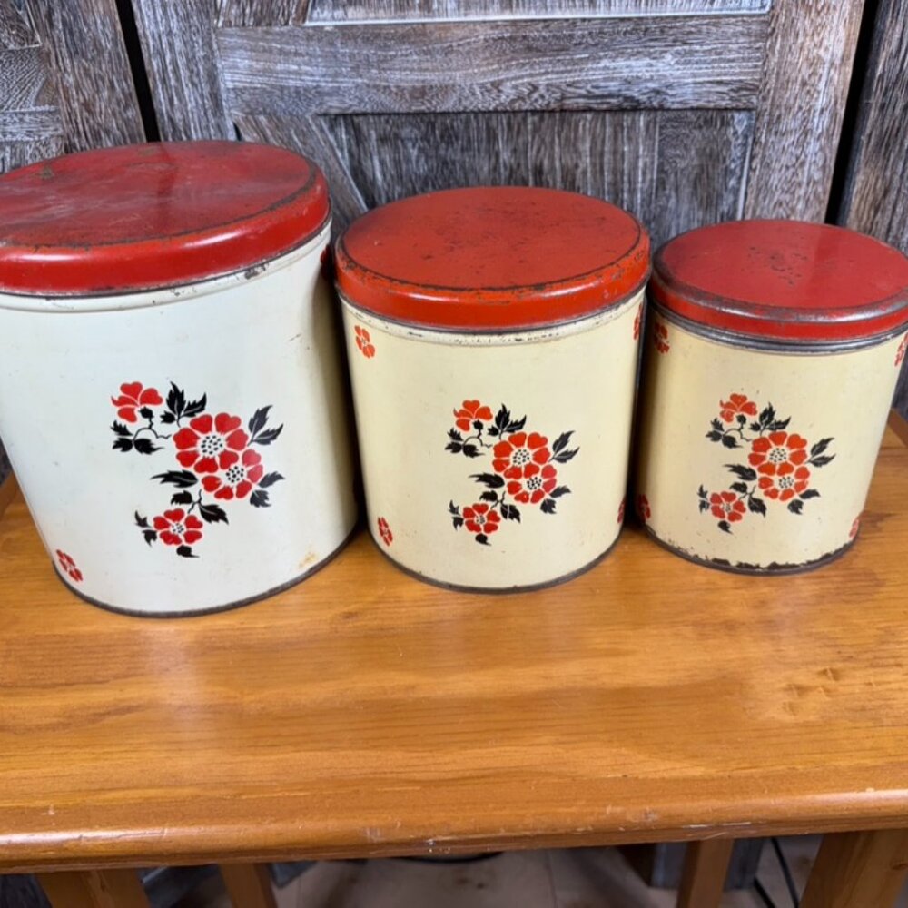 Antique Decoware Canister Set